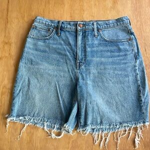 Madewell High-Rise Denim Mid-Length Shorts (Sz 31)